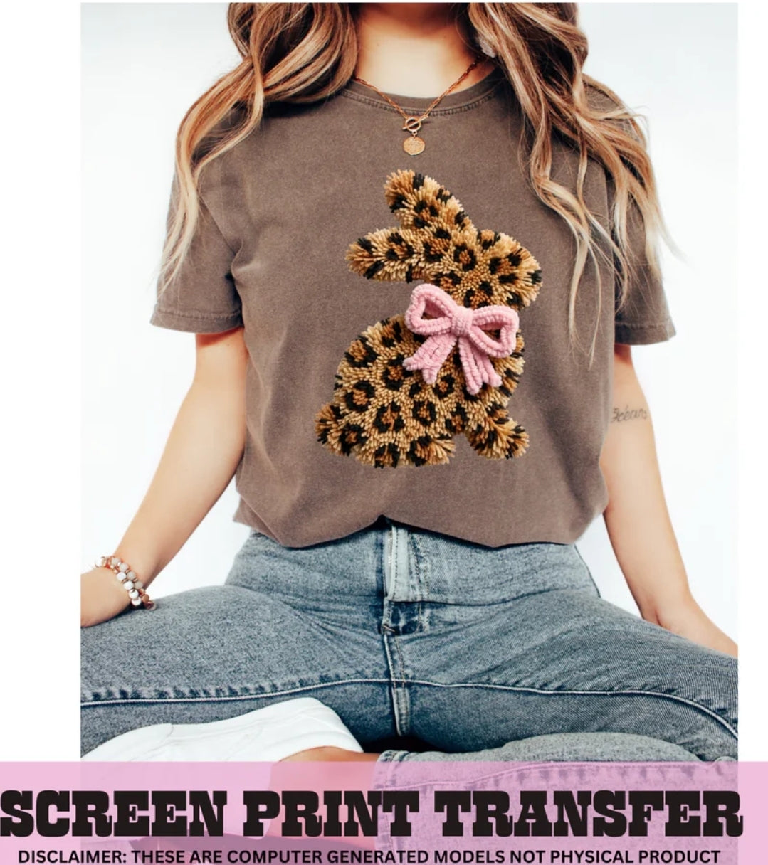 Leopard print bunny