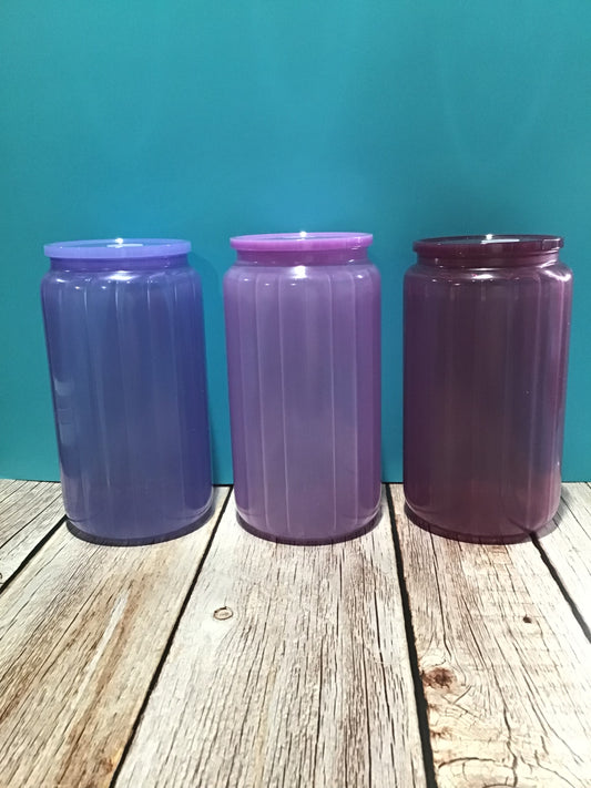 Glass can cups