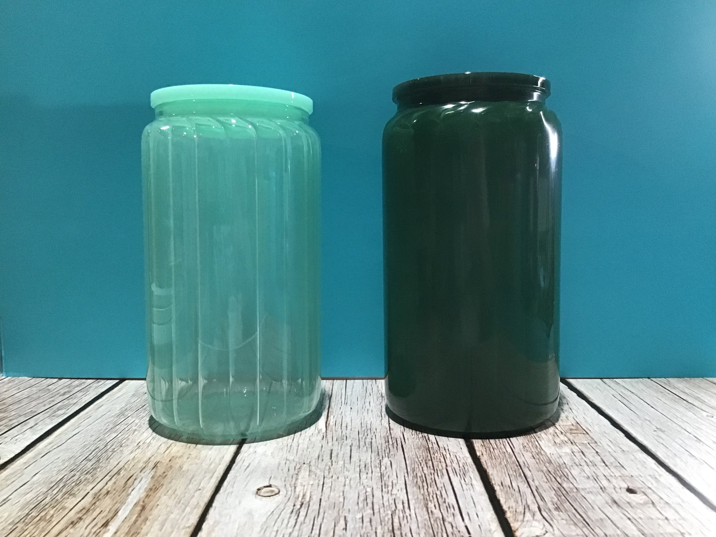 Glass can cups