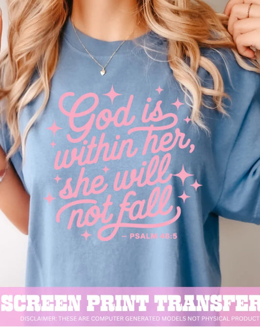 God is within her...