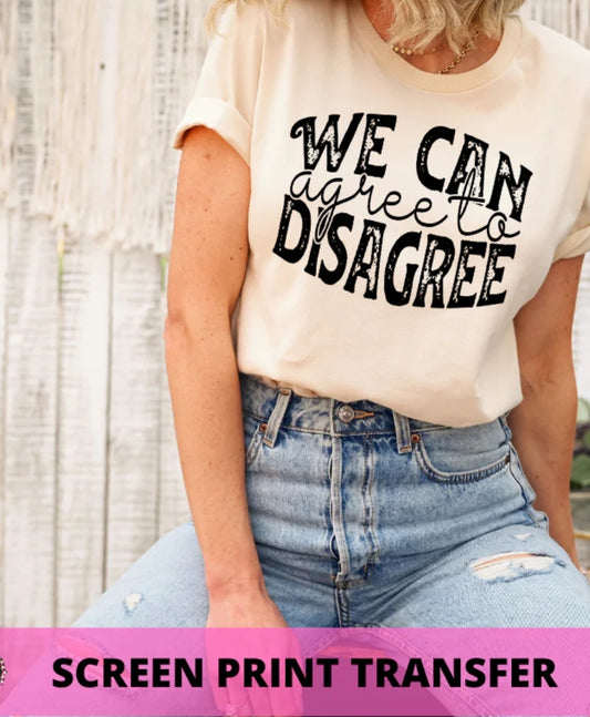 We can agree to disagree