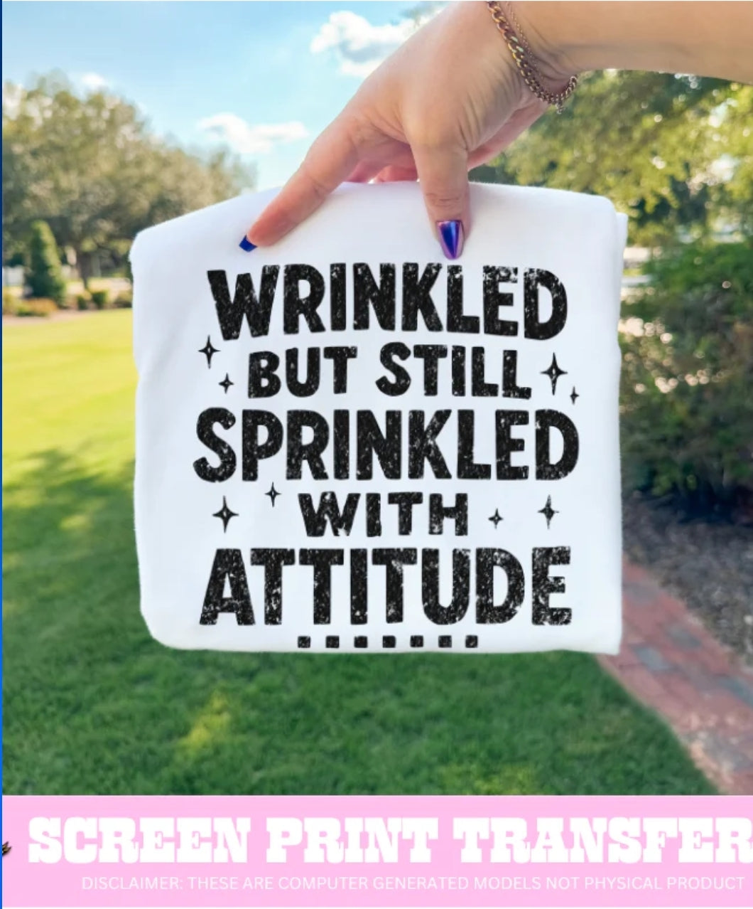Wrinkled but still sprinkled with attitude