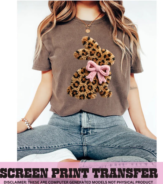 Leopard print bunny