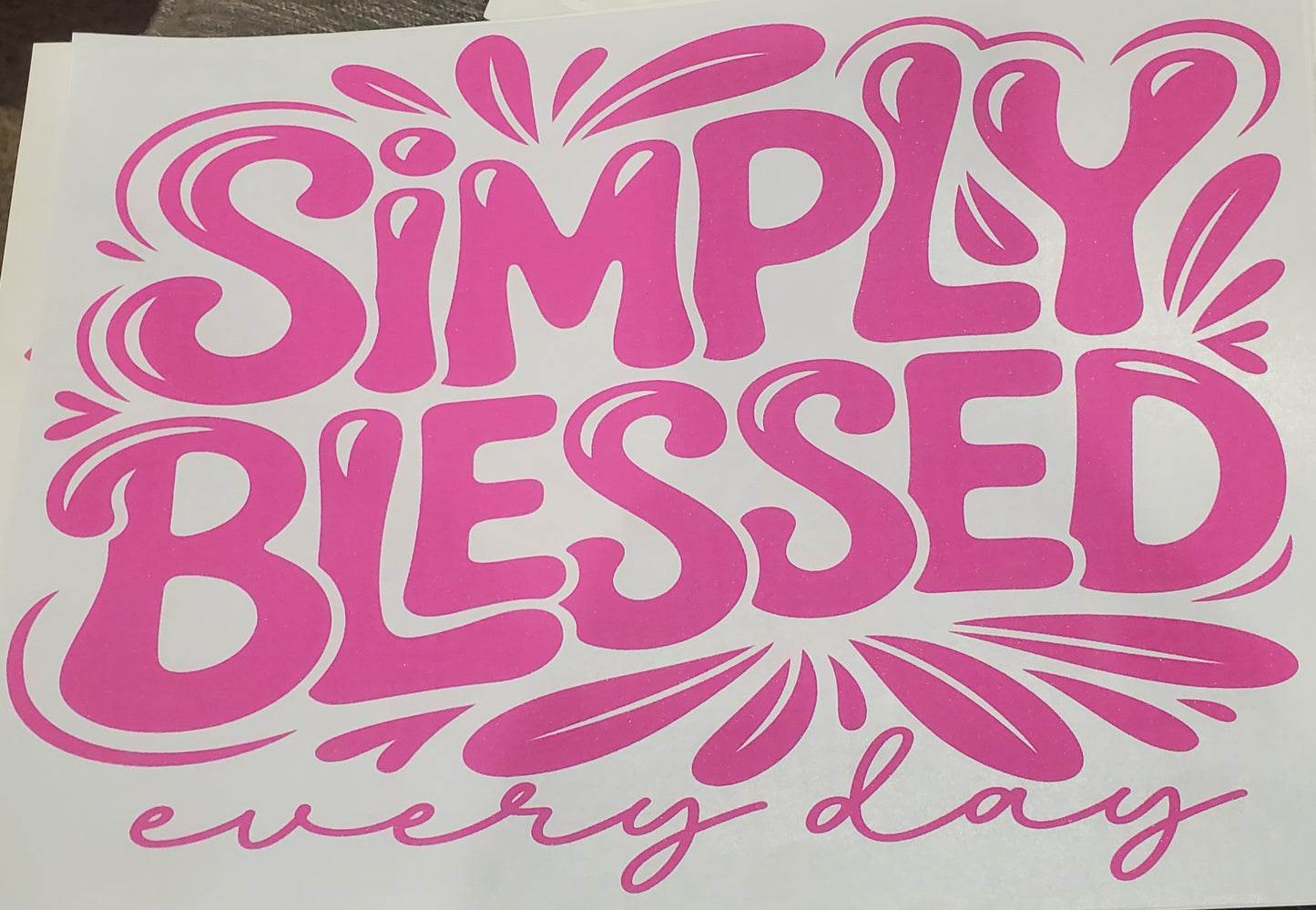 Simply blessed
