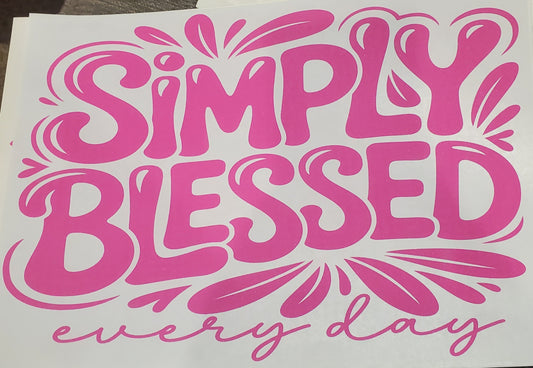 Simply blessed