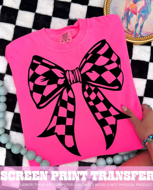 Checkered bow