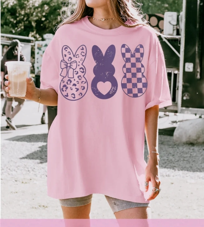 3 PURPLE bunnies