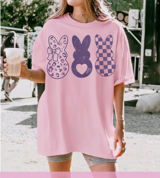 3 PURPLE bunnies
