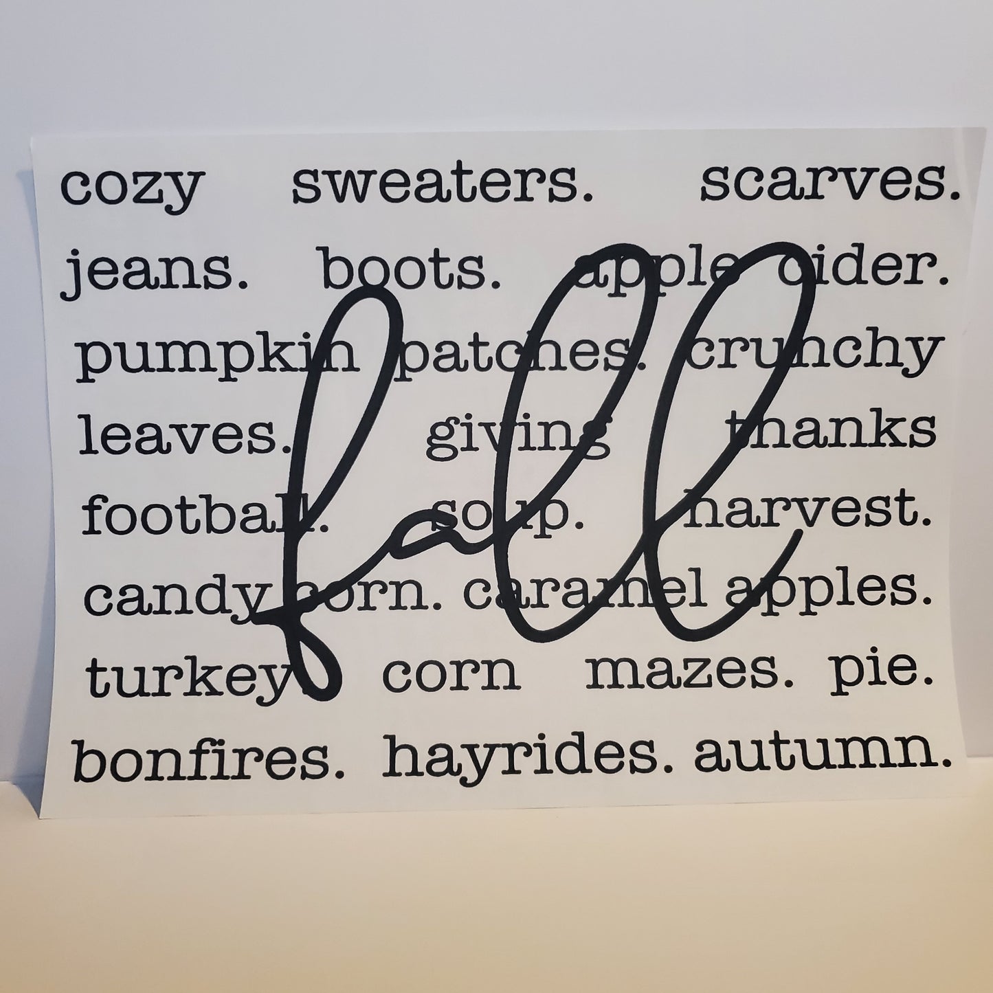 Fall Script