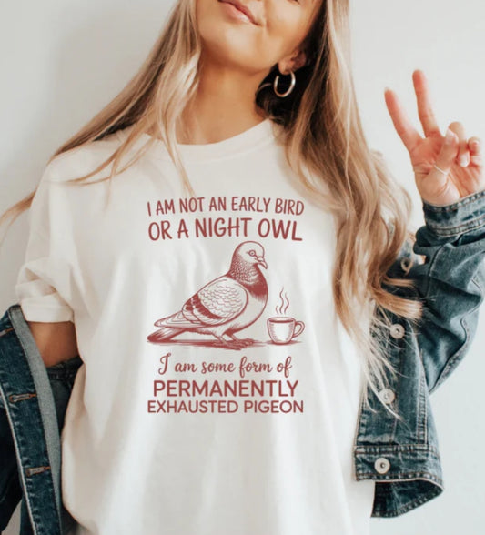 Permanently exhausted pigeon