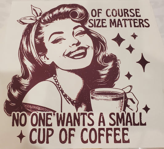 Of course size matters...