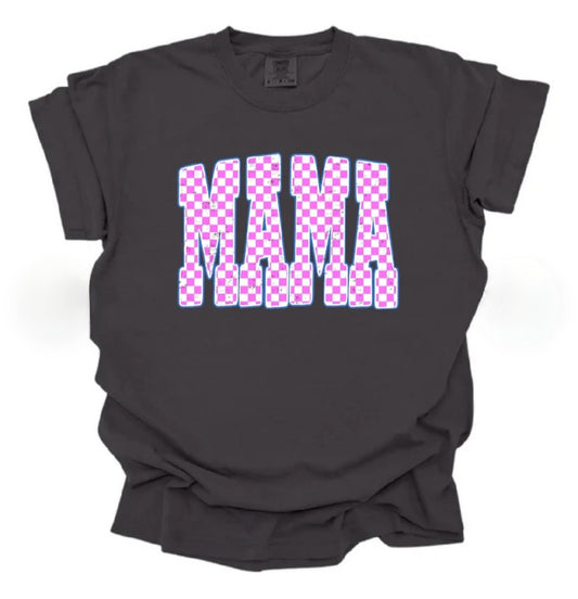 Mama- pink checkered