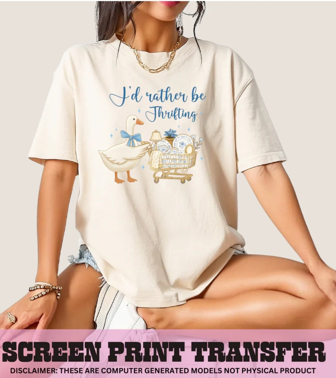 I'd rather be thrifting-goose