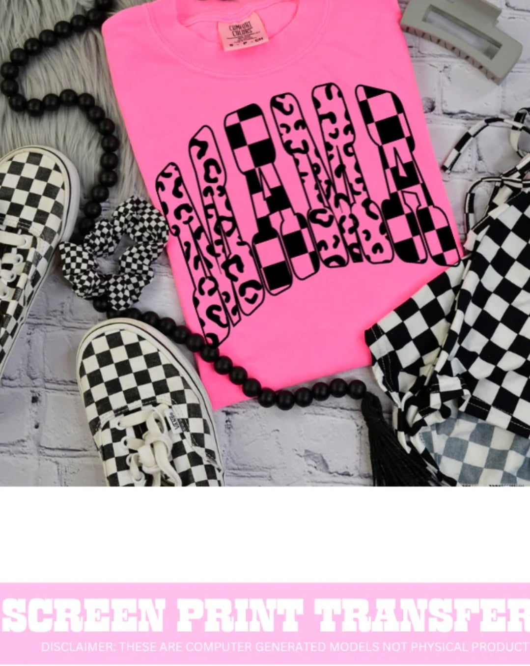 Mama checkered and cheetah