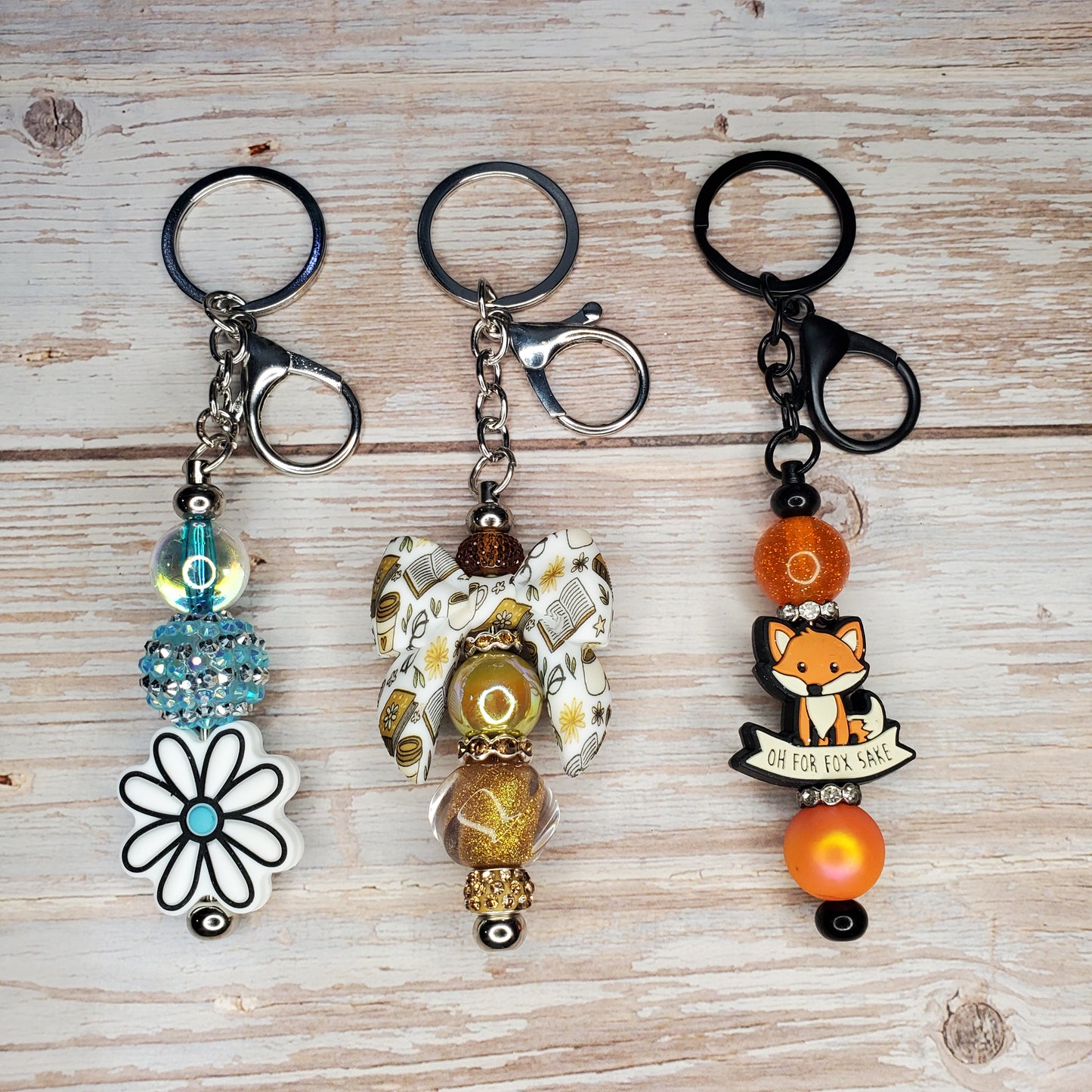 Custom Beaded keychain